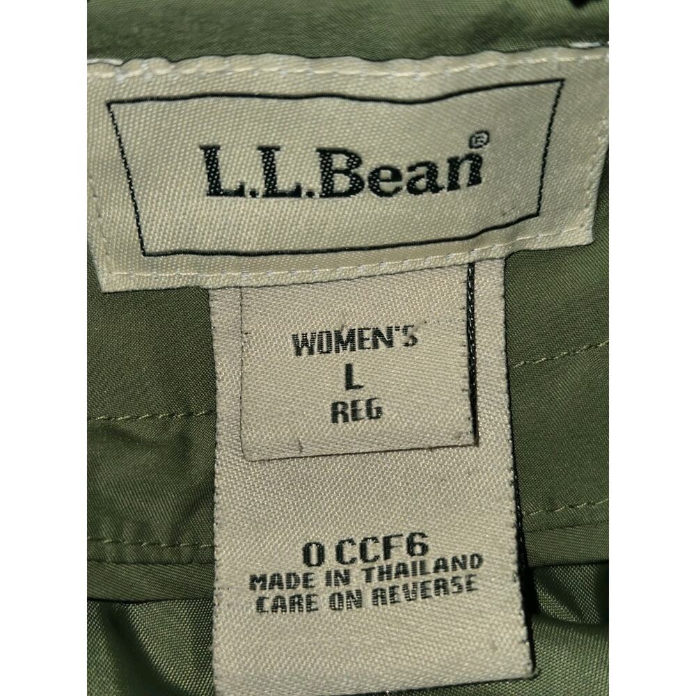 Vintage L.L. Bean Heritage Sage Green Rain Coat Removaeable Wool Lining Large - Picture 7 of 9